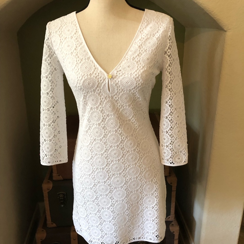 Lily Pulitzer white dress.